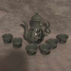 8 pieces Chinese tea set